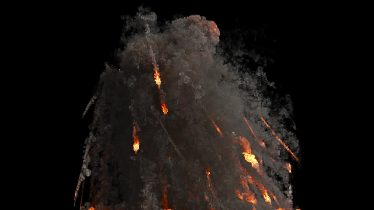 efectos visuales de la explosión