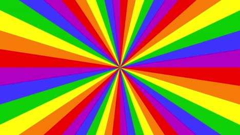el fondo del arco iris lgbt giratorio, el desfile del orgullo gay los rayos del arcoirís giratorios
