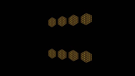 imágenes de video de fondo con motivo de art déco dorado y texturas para la composición de video