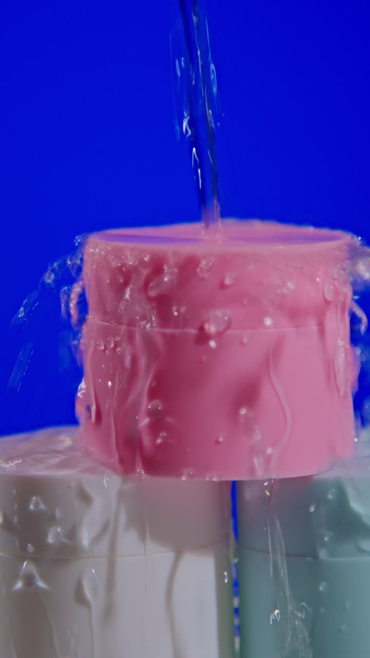 물 스프링 화장품 용기