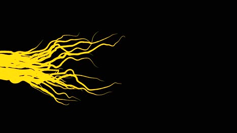 abstract yellow roots