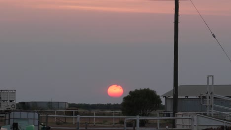 big sun sunset sunrise rural farmland nature landscape australia outback