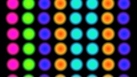 el fondo animado de las coloridas bombillas de la discoteca