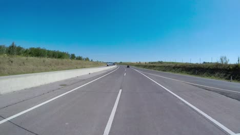 Timelapse-car-driving-on-the-autobahn