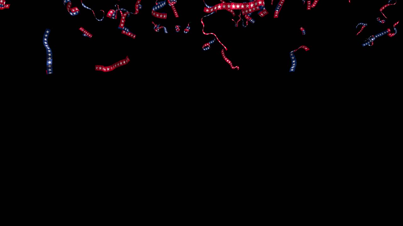 티커 테이프: 스타 앤 스트라이프 미국 미국 대통령 선거 애국 4k
