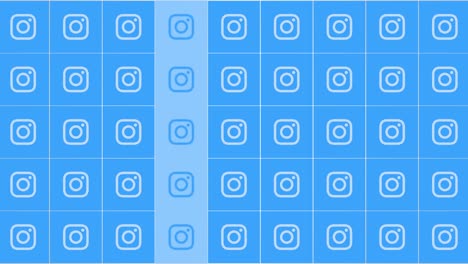 social instagram icons on network background