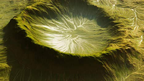 vista del paisaje del planeta alienígena