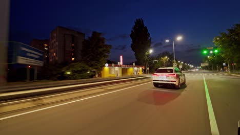 Audi e-tron Sportback Concept four wheel drive electric SUV. Presentation of a new car model