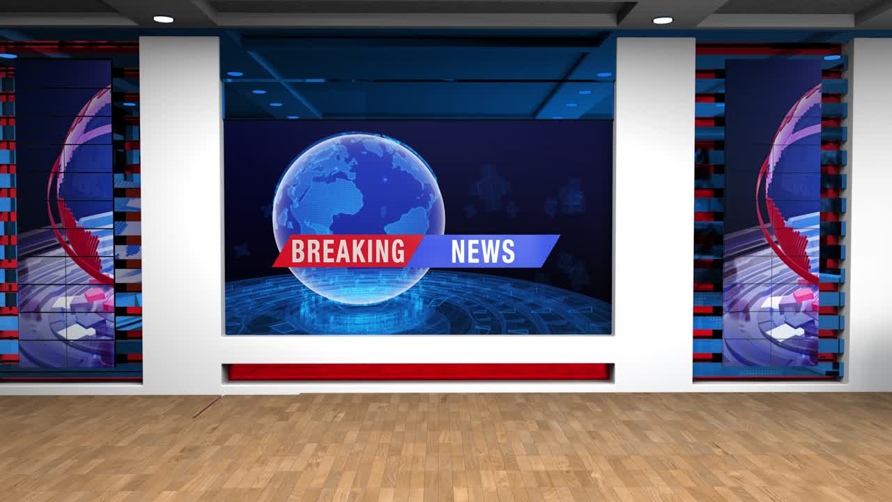 3d 가상 뉴스 스튜디오 배경, 루프
