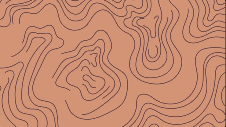 Plano de fundo de linha topográfica - Modelo de vídeo personalizável e editável