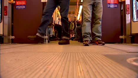 inside public transportation trimet max