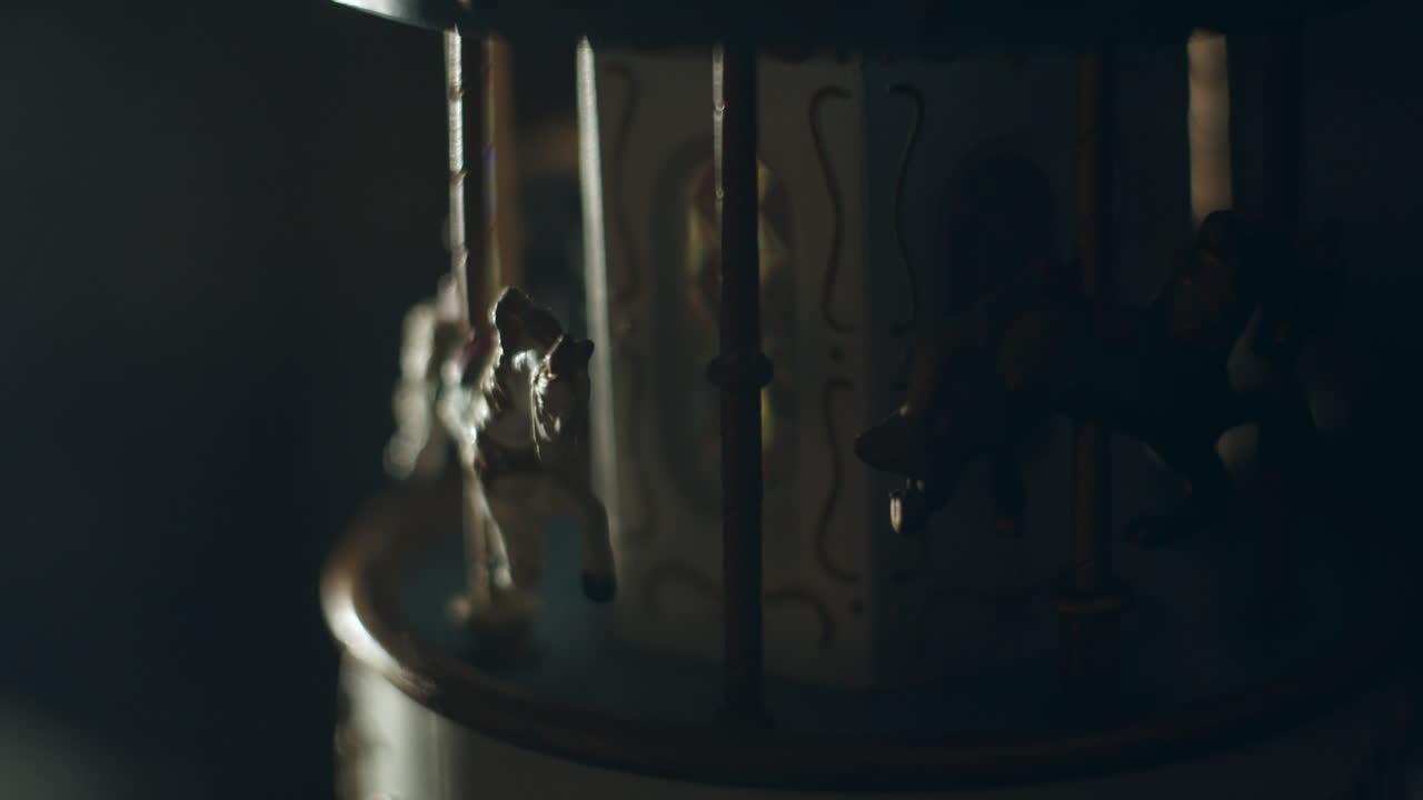 tiro de carrusel de juguete. de cerca