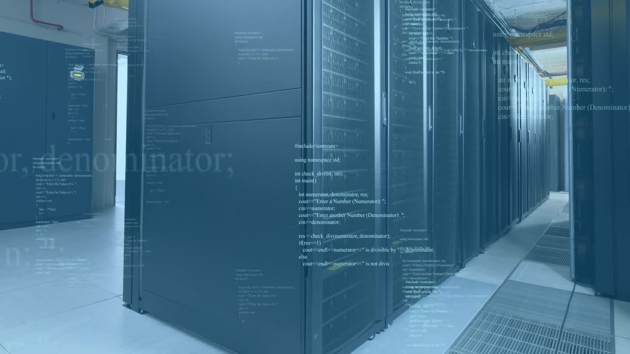 Animation of data processing over computer servers