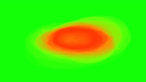 fondo verde con círculos en movimiento