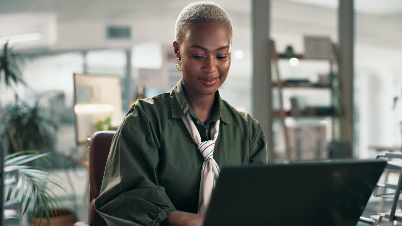 Businesswoman working in a modern office