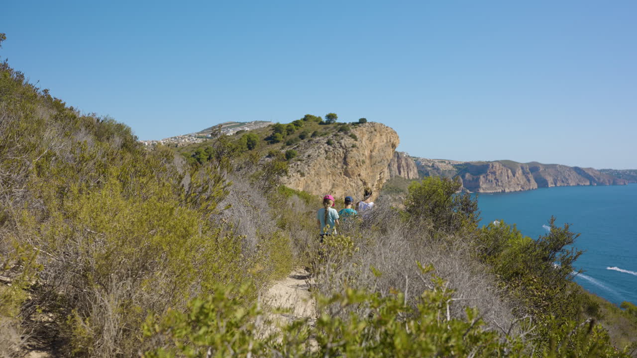 Family Hiking Adventure on Coastal Trail