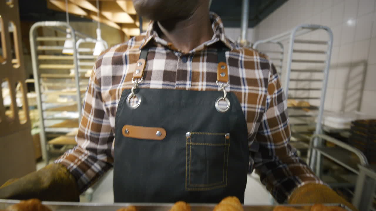 African American Baker in a Bakery