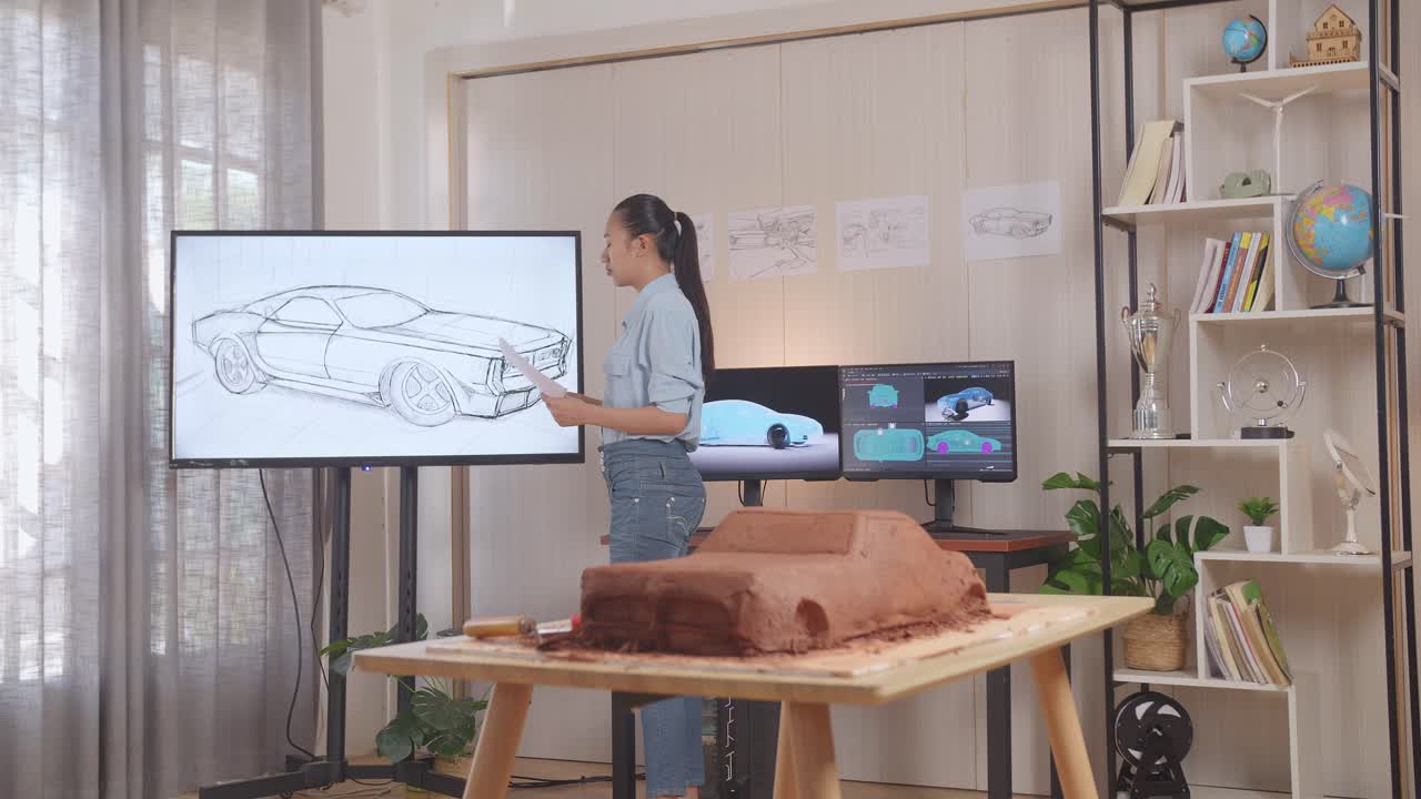 proceso de diseño del automóvil: desde el boceto hasta el modelo de arcilla