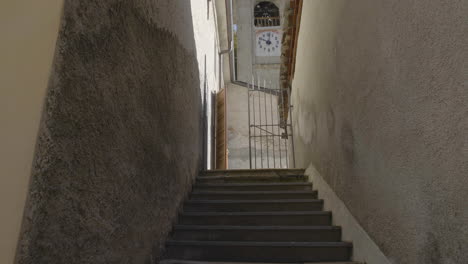 join the way is going to god, (stairs to the church).