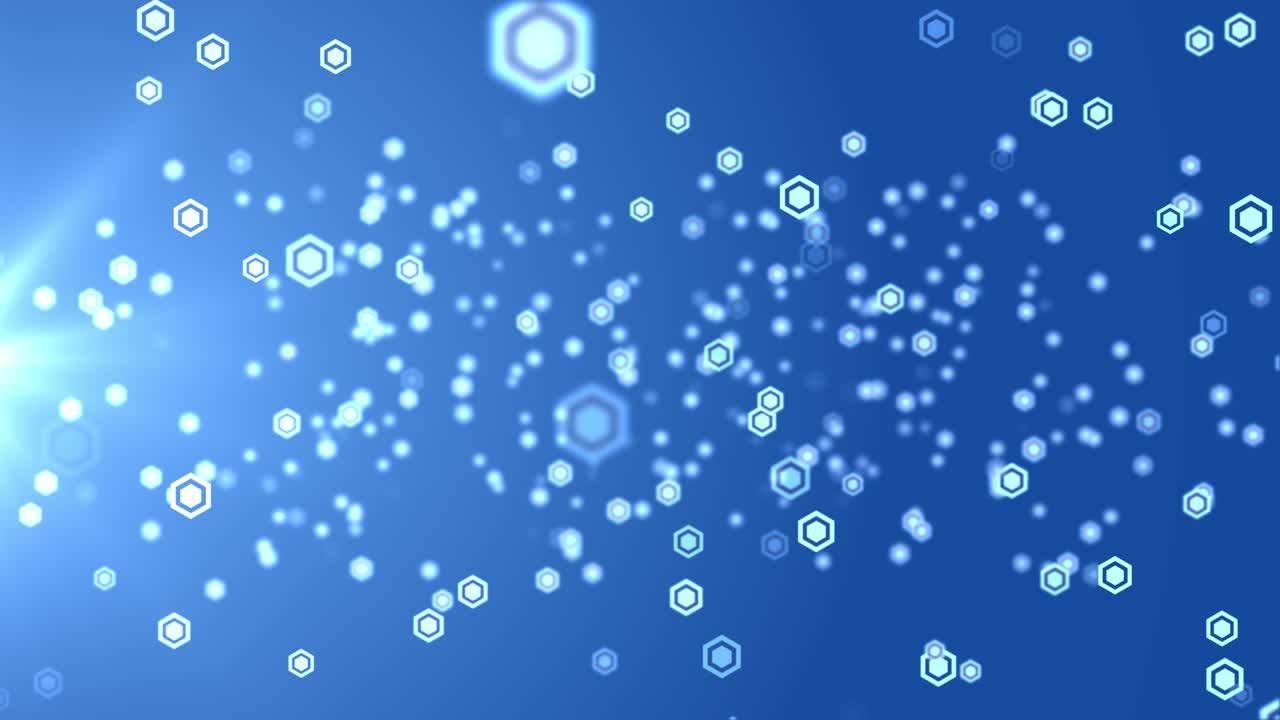 4k 루프 모션 그래픽 육각형 육각형 패턴 루프 애니메이션