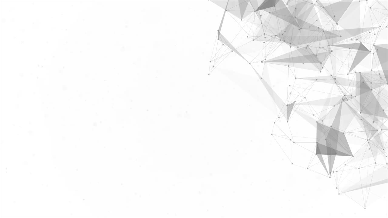 226 abstract low poly molecule and white bright technology connection ...
