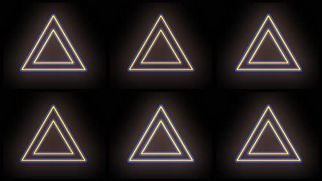 Neon-blue-and-yellow-triangles-geometric-pattern