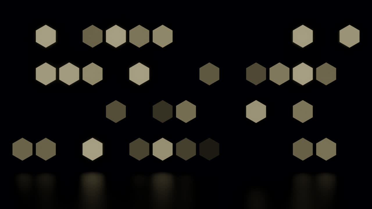 patrón de luz hexagonal abstracto