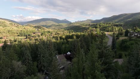 aerial opening shot of wedding day