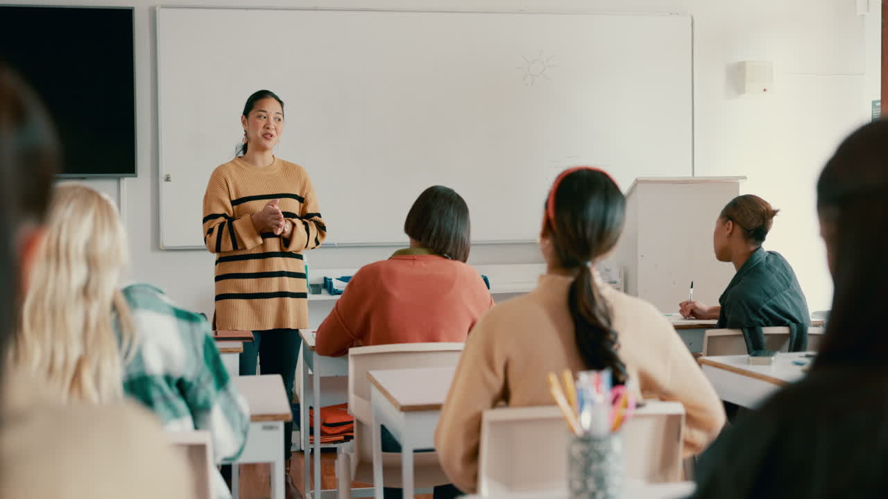 educación, cuestión y una maestra