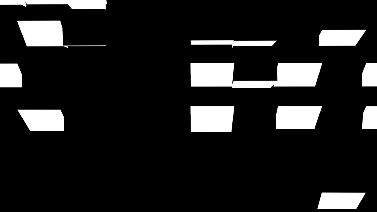 Abstract Transition Effect with Black and White Geometric Squares