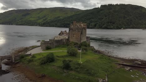 Eilean-Donan-Castle-in-Scotland-by-drone