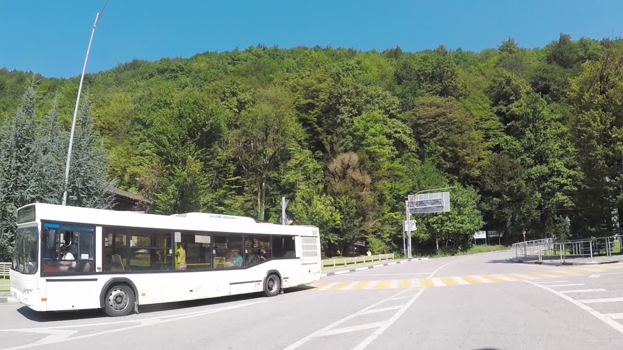 Apartments and Shops in a Mountain Town