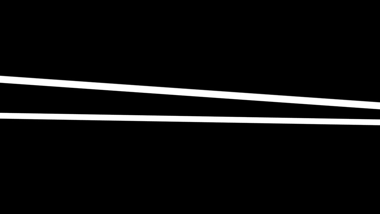 Abstrakte weiße Linien mit Glitch-Effekt auf schwarzem Hintergrund