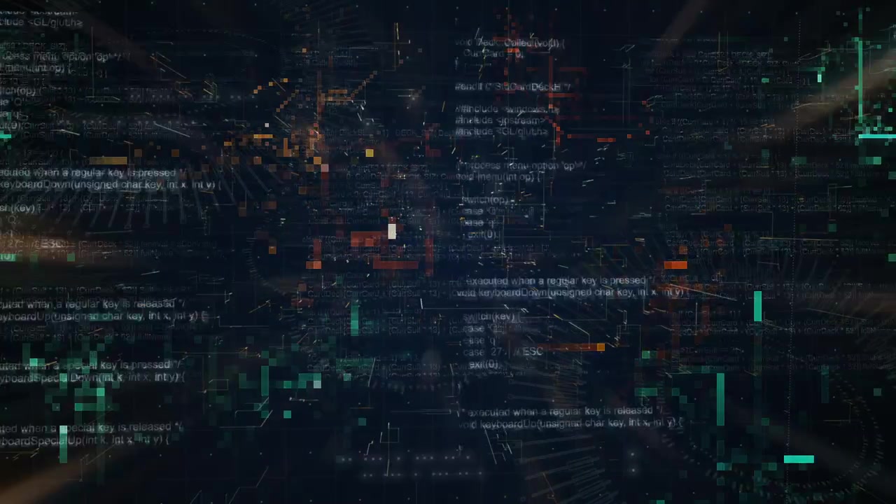 Futuristic Programming Code Animation