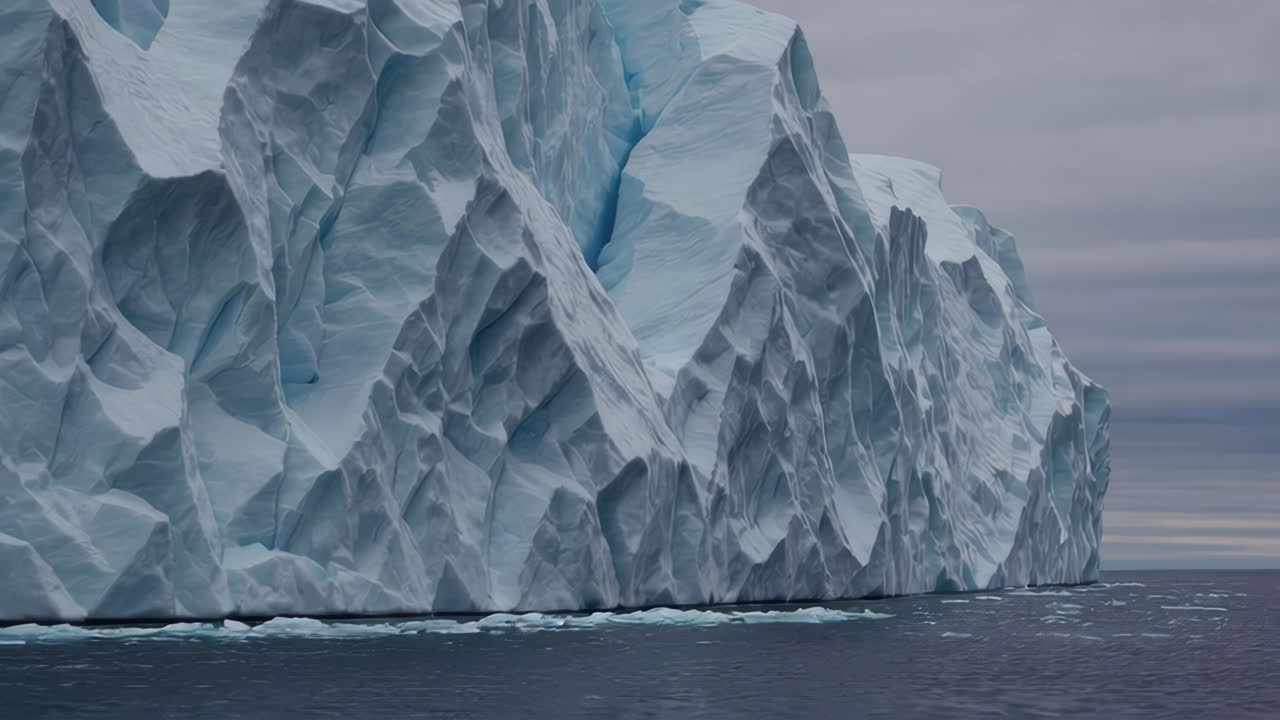 Iceberg Cliff in the Ocean
