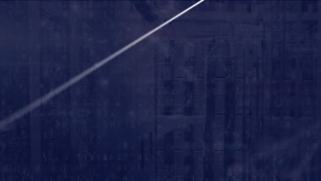 animation of digital data processing over computer servers