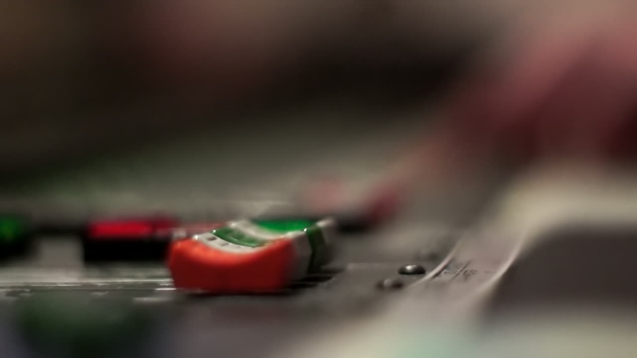 mezclador de audio en acción