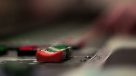 audio mixer in action