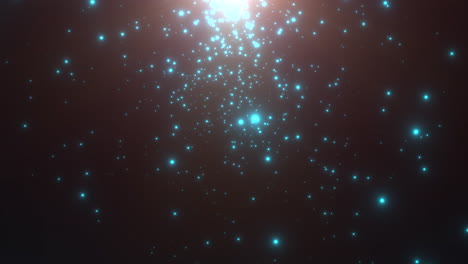 Filmische-Blaue-Sternenfelder-Und-Fliegenglitzer-In-Galaxie-1