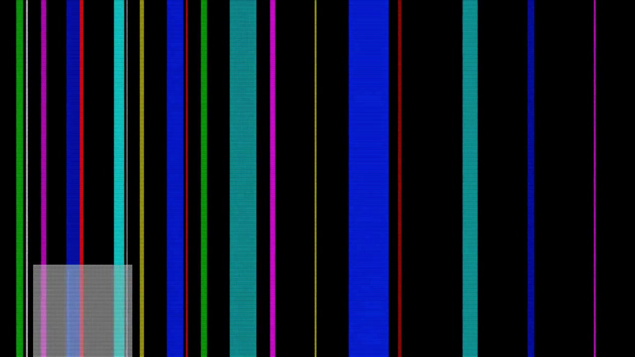 Abstrakt digital glitch-bakgrund med vertikala färgglada linjer