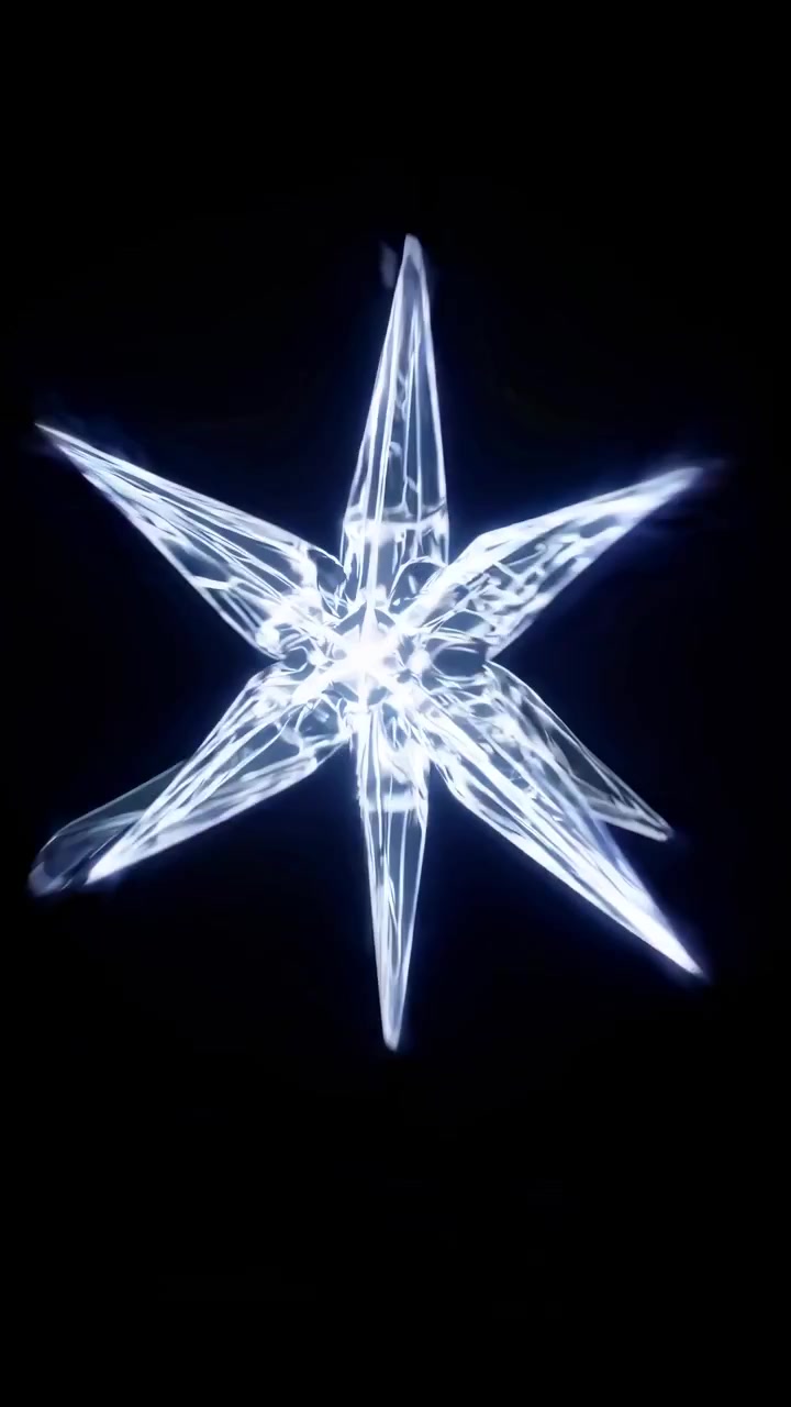 Dynamic Abstract Glowing Star Animation Loop