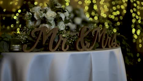 mr. and mrs. sign on wedding day