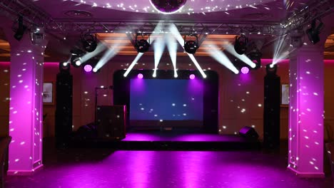 disco ball, view from below, from the disco ball beams, stage light, mirror ball