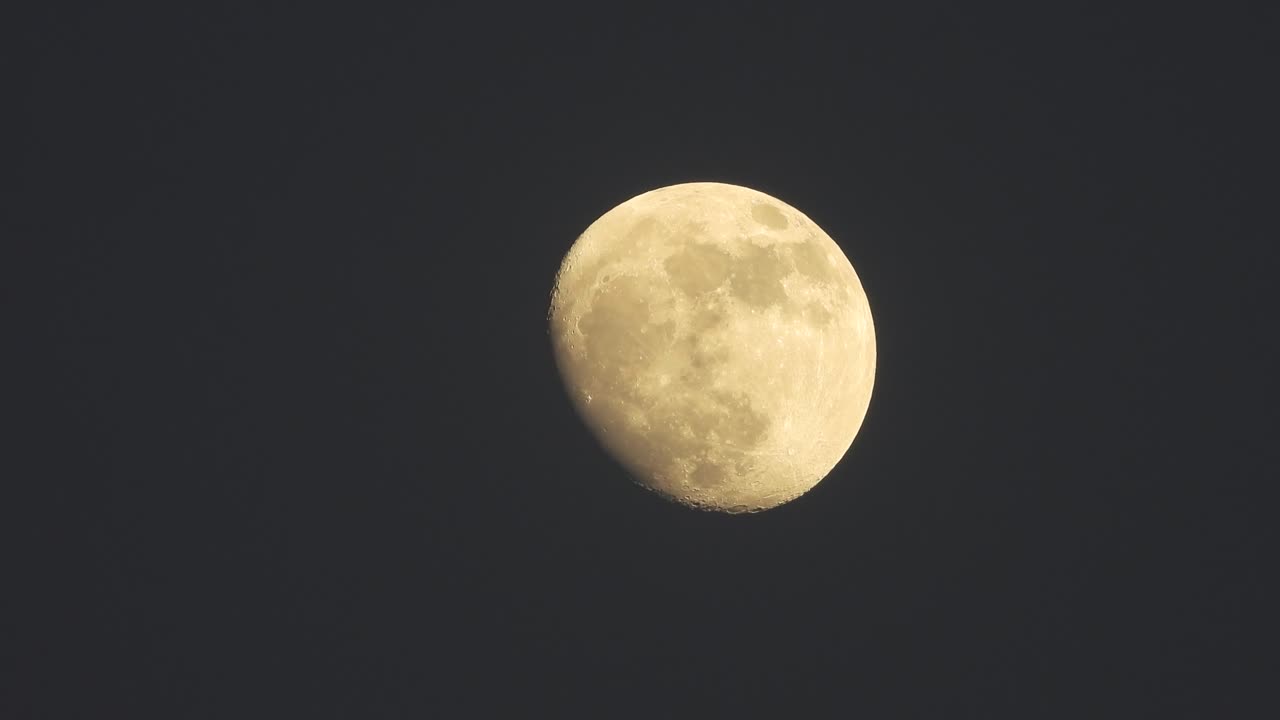 Off Moon night time video footage 4k.