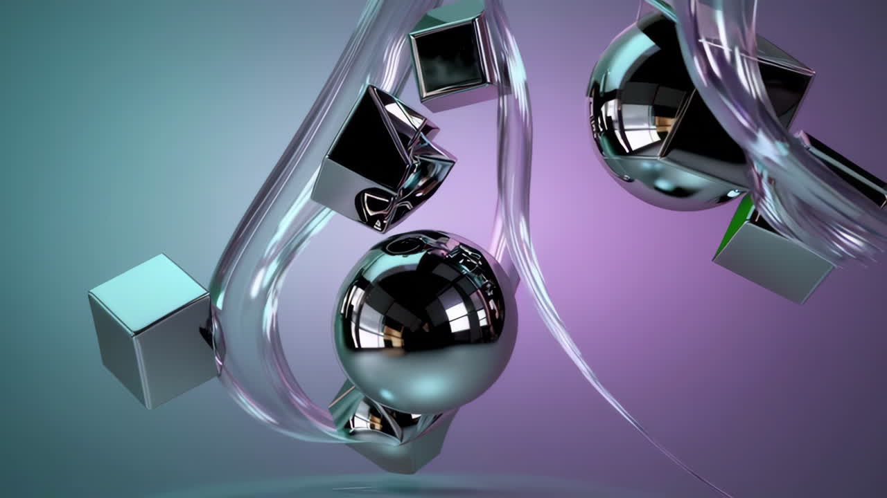 formas geométricas abstractas en movimiento