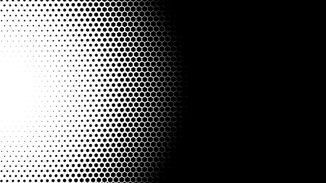 animación hexagonal abstracta patrón multicolor concepto suave de 4k