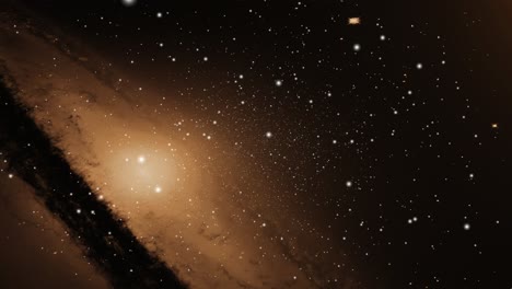 a mysterious galaxy with a bright light in the great universe