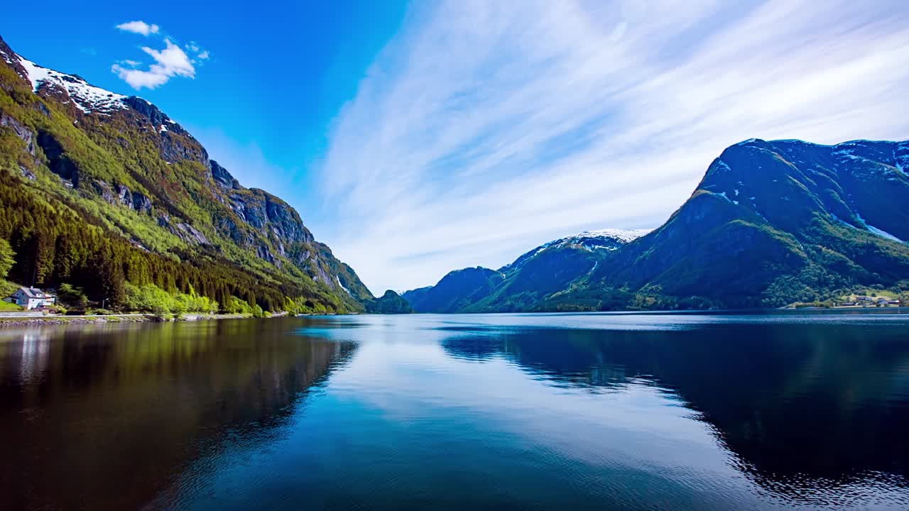 la hermosa naturaleza de noruega.