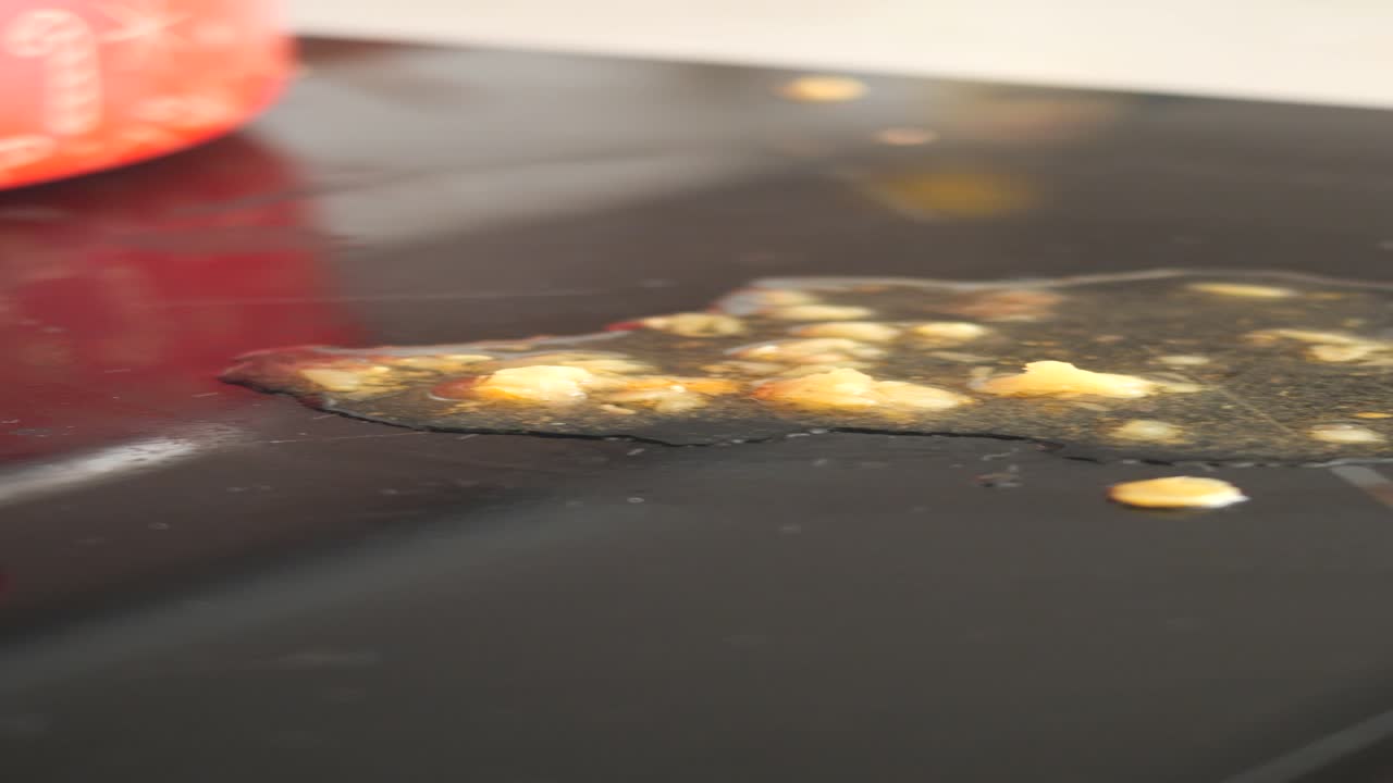 Dirty Stovetop with Garlic and Oil
