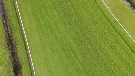 aerial shots of a horse racing track